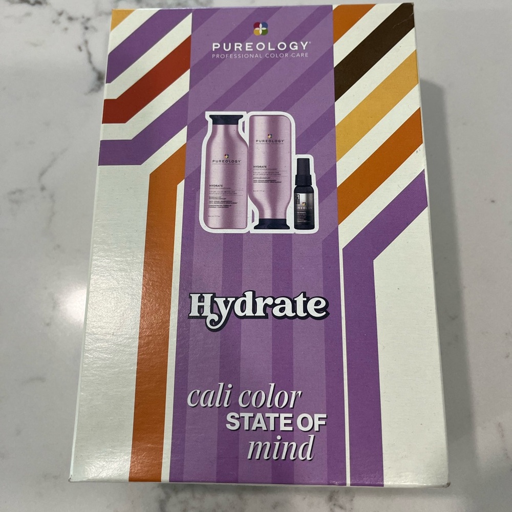 Pureology Hydrate Skincare Trio - Purple and Orange